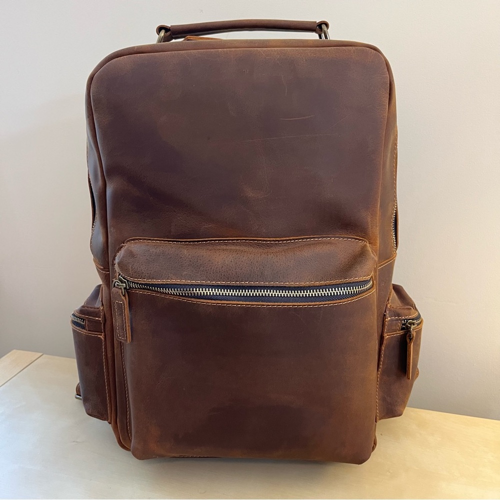 Duluth Leather Laptop Backpack - image 1